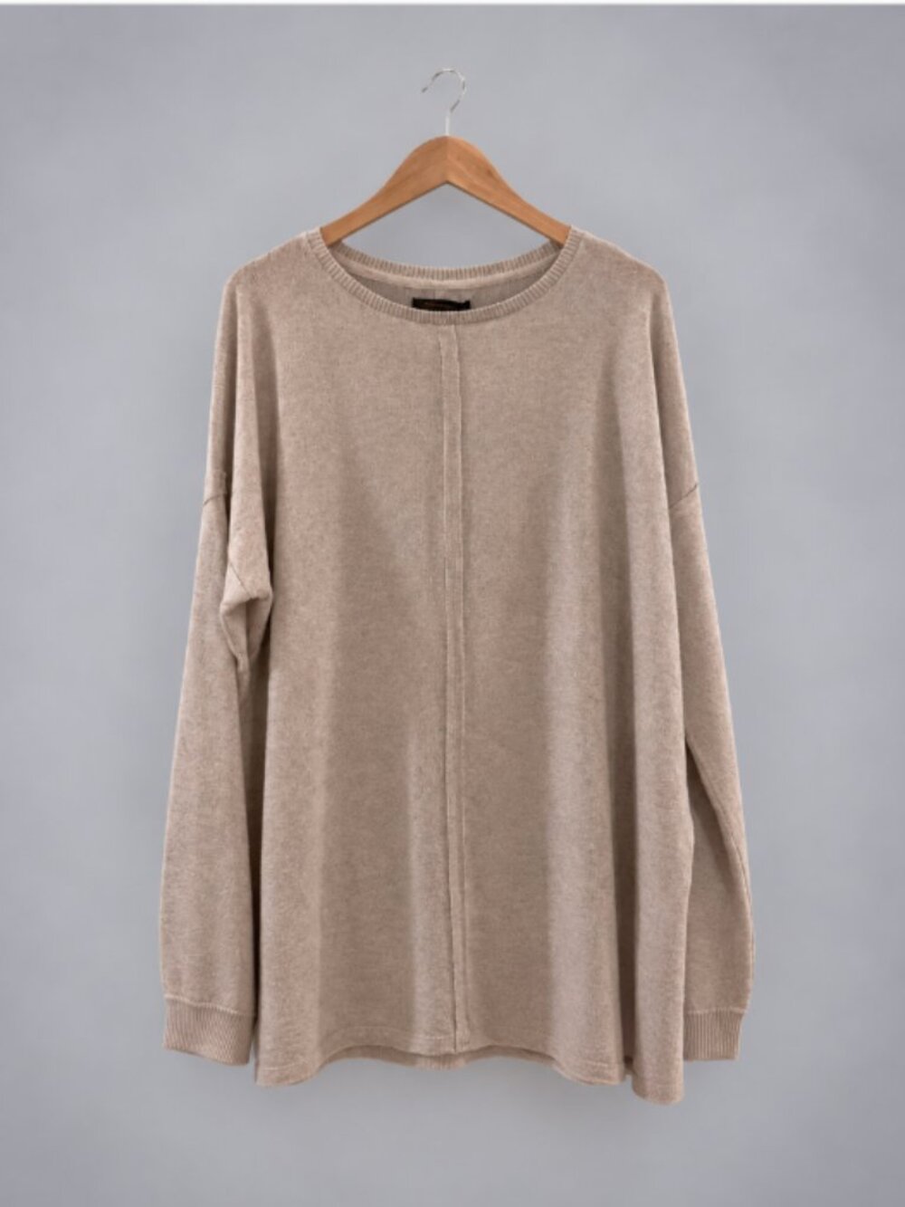 Donna Karan Soft Knit Sleepwear Lounge Pajama Top Heather Gray Size M NWT